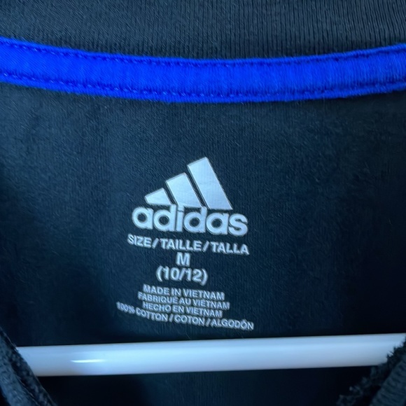 Adidas Boys Long Sleeve T-Shirt Sz M (10/12) - Picture 2 of 3